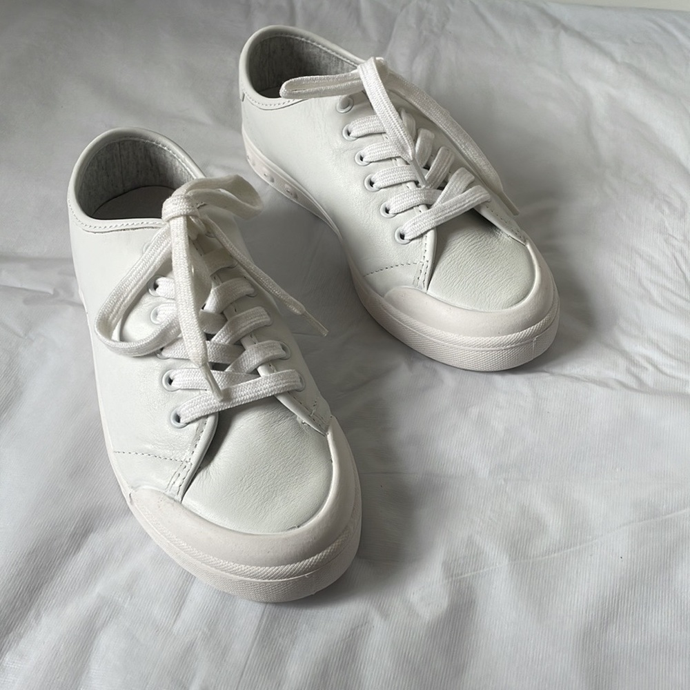 Rag&Bone Standard Issue Lace Up Sneakers in White Leather Size-USA 5/EU 35 NWT